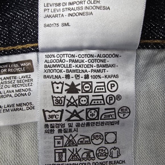 Levi’s 505 Jeans Men’s 36x30 Regular Fit Straight Leg Black Waterless Denim NEW - Picture 7 of 7